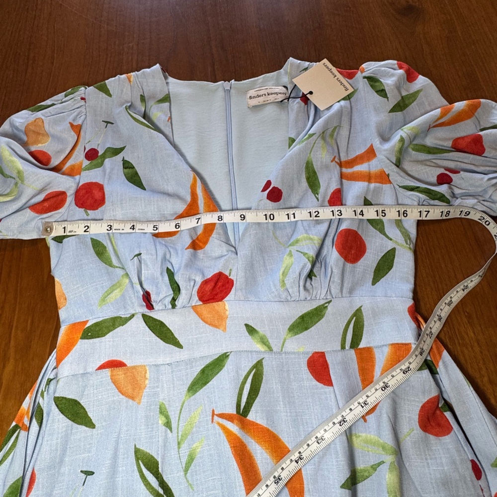 Finders Keepers Fruit Print V-Neck Mini Dress - Picture 7 of 13